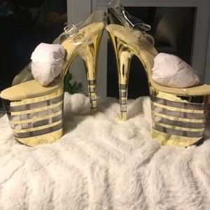 Pleaser- FLAMINGO-808CHLN Platform Heels